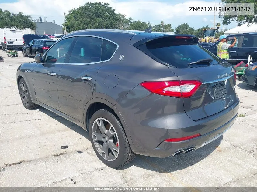 ZN661XUL9HX214247 2017 Maserati Levante