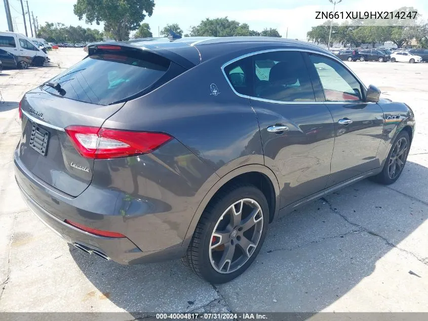 ZN661XUL9HX214247 2017 Maserati Levante