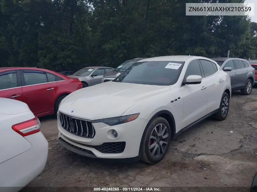 ZN661XUAXHX210559 2017 Maserati Levante