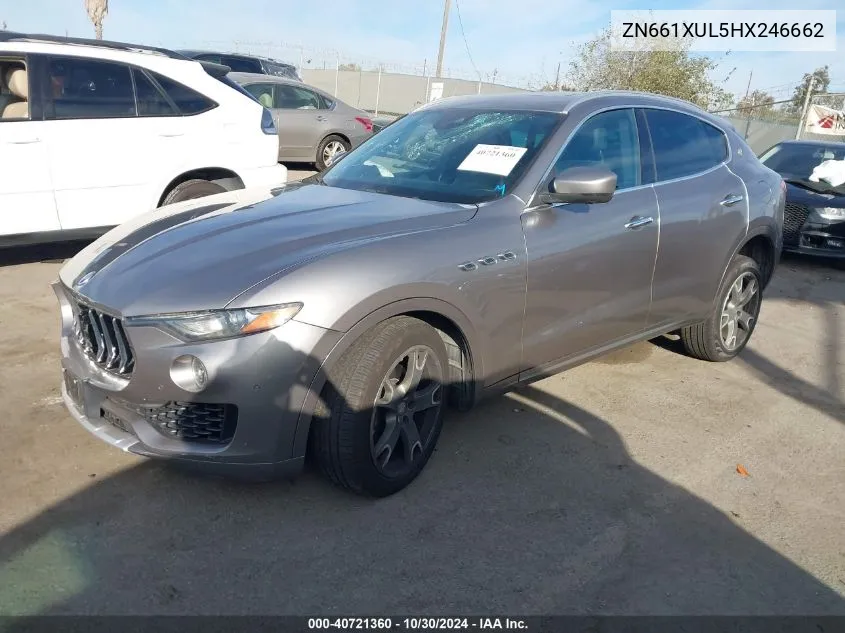 2017 Maserati Levante VIN: ZN661XUL5HX246662 Lot: 40721360