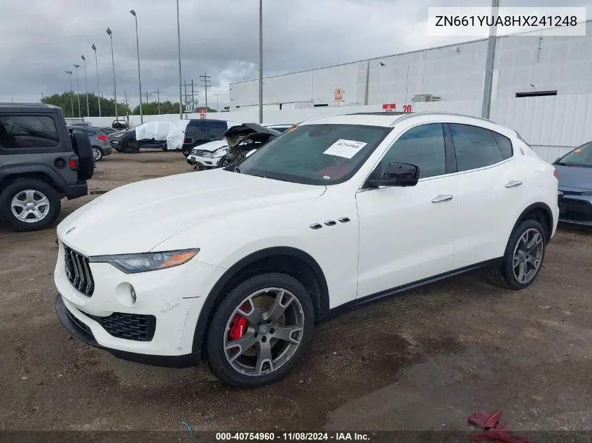 2017 Maserati Levante S VIN: ZN661YUA8HX241248 Lot: 40754960