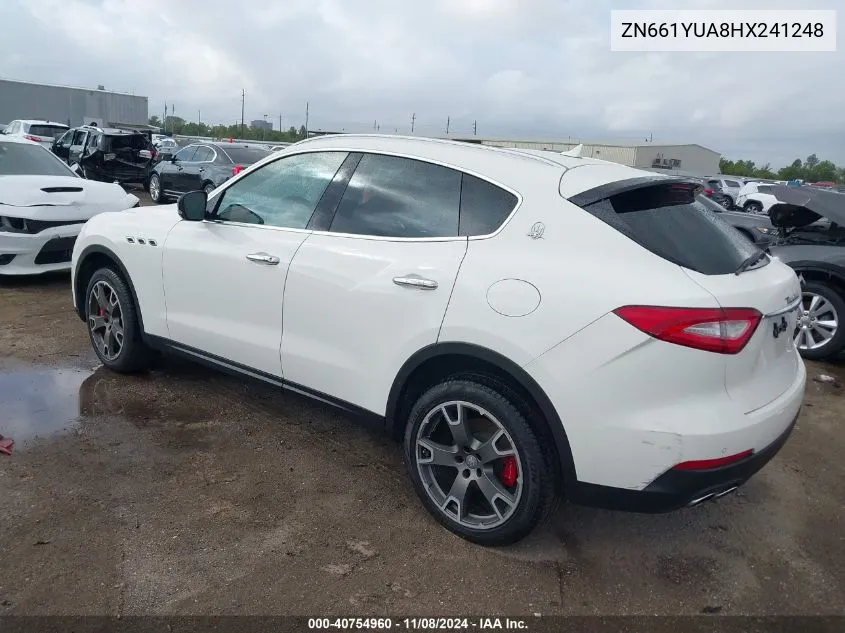 2017 Maserati Levante S VIN: ZN661YUA8HX241248 Lot: 40754960