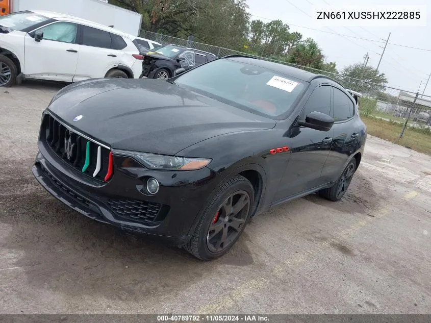 2017 Maserati Levante VIN: ZN661XUS5HX222885 Lot: 40789792