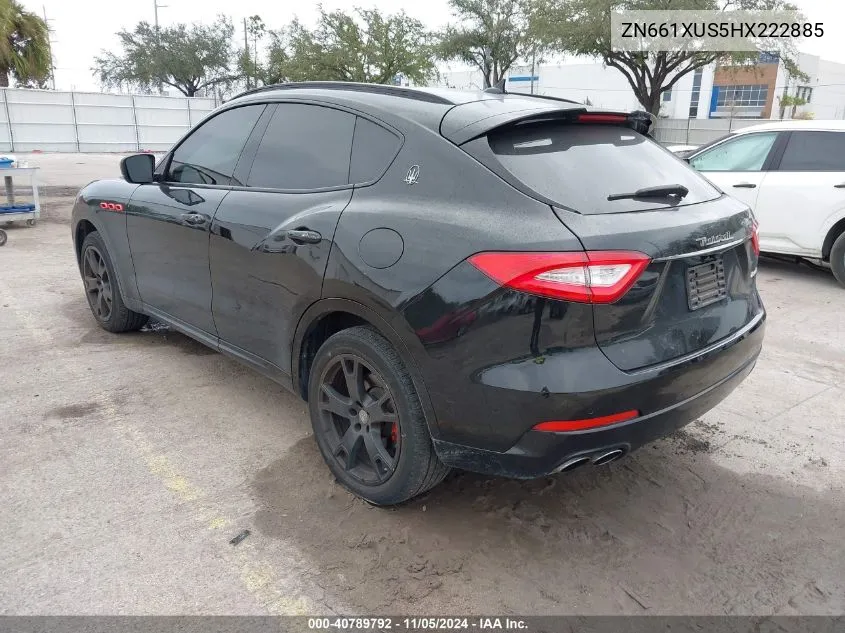 2017 Maserati Levante VIN: ZN661XUS5HX222885 Lot: 40789792