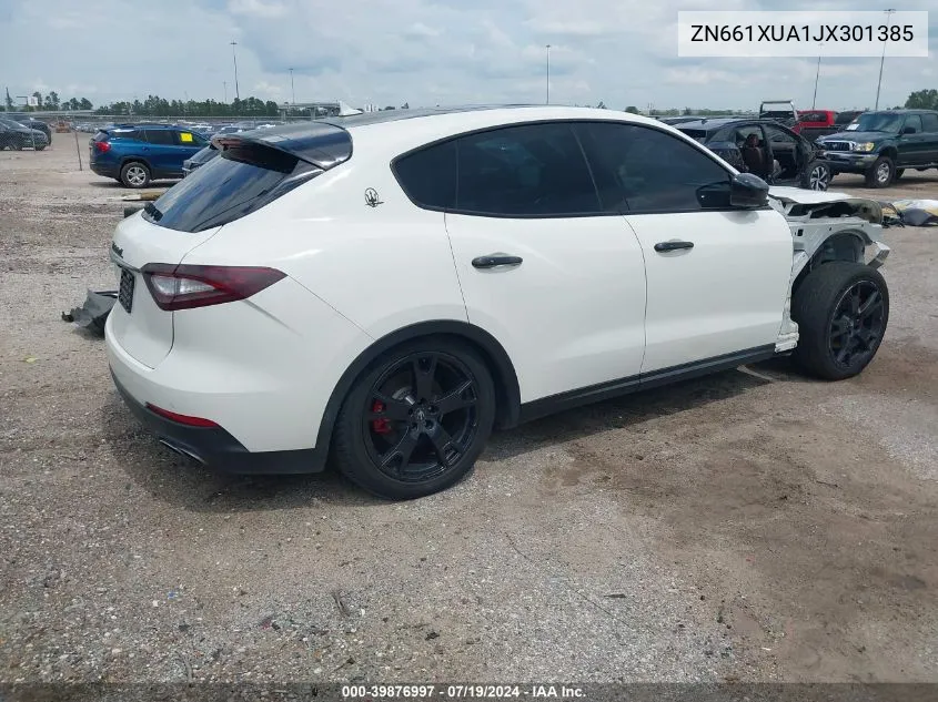 2018 Maserati Levante VIN: ZN661XUA1JX301385 Lot: 39876997