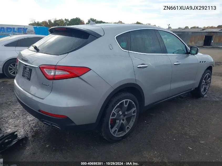 2018 Maserati Levante VIN: ZN661XUA9JX292113 Lot: 40698381