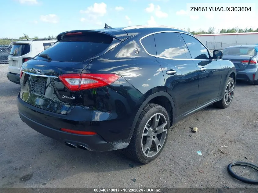 2018 Maserati Levante S VIN: ZN661YUA0JX303604 Lot: 40719017