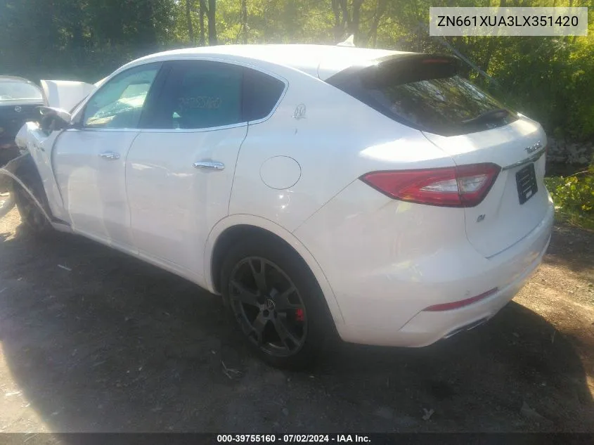 2020 Maserati Levante VIN: ZN661XUA3LX351420 Lot: 39755160