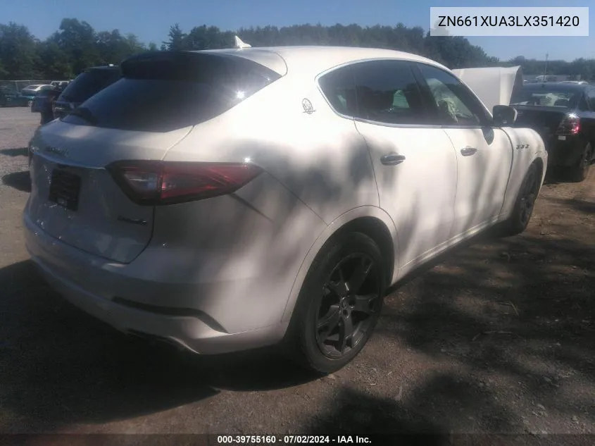 2020 Maserati Levante VIN: ZN661XUA3LX351420 Lot: 39755160