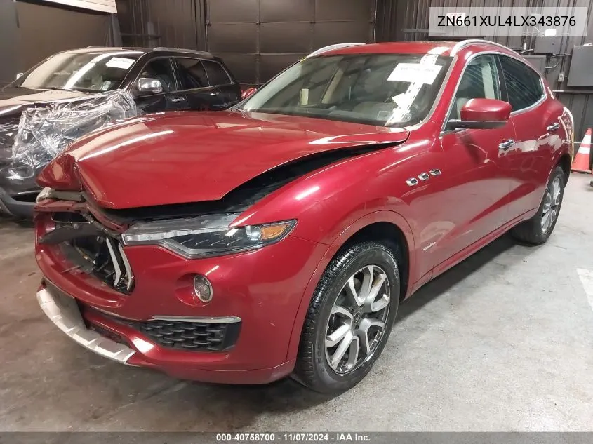 2020 Maserati Levante Granlusso VIN: ZN661XUL4LX343876 Lot: 40758700