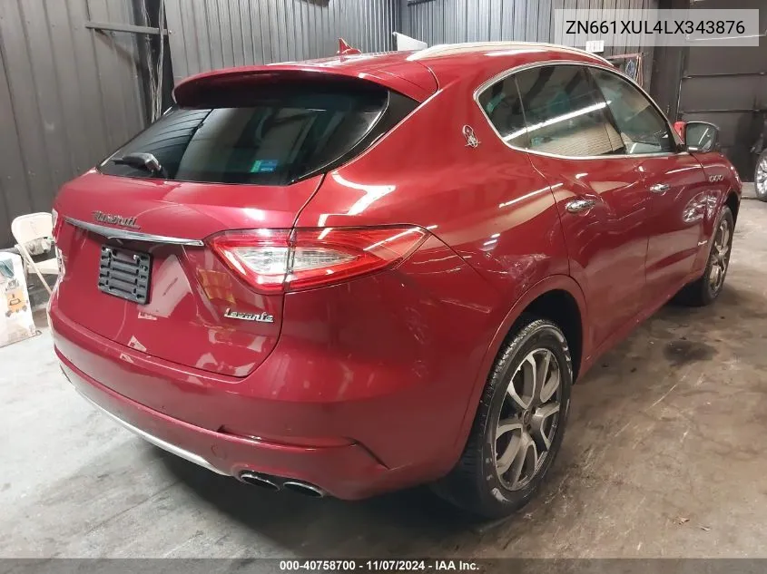 2020 Maserati Levante Granlusso VIN: ZN661XUL4LX343876 Lot: 40758700