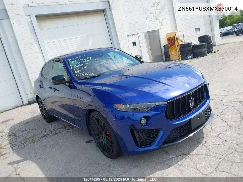 ZN661YUSXMX370014 2021 Maserati Levante S Sport