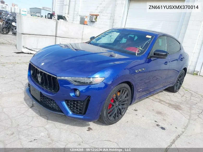 2021 Maserati Levante S Sport VIN: ZN661YUSXMX370014 Lot: 12044285