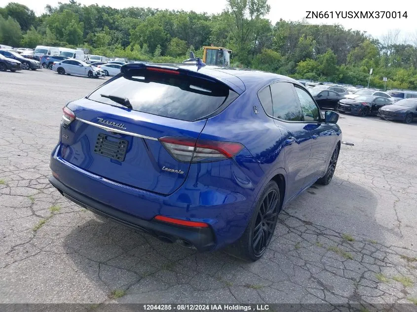 ZN661YUSXMX370014 2021 Maserati Levante S Sport