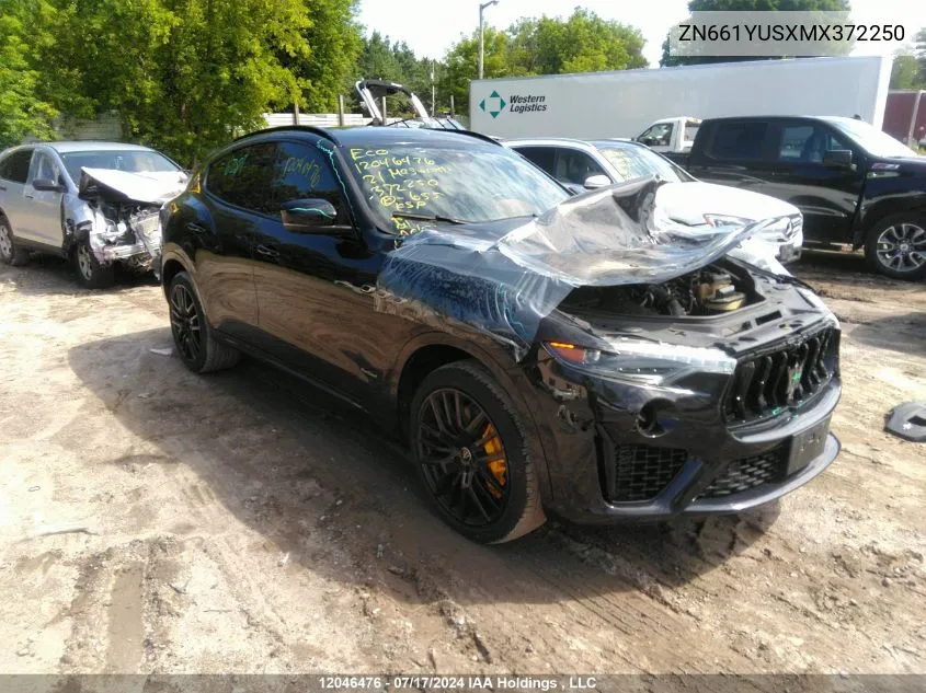 2021 Maserati Levante VIN: ZN661YUSXMX372250 Lot: 12046476