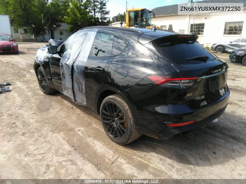 2021 Maserati Levante VIN: ZN661YUSXMX372250 Lot: 12046476