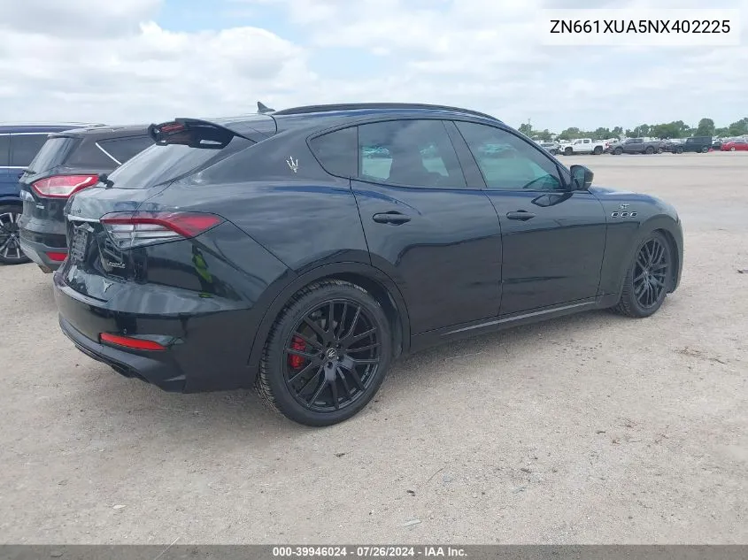 2022 Maserati Levante Gt VIN: ZN661XUA5NX402225 Lot: 39946024