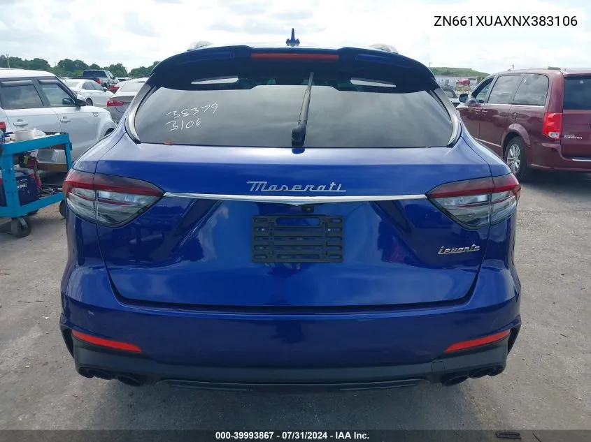 2022 Maserati Levante Gt VIN: ZN661XUAXNX383106 Lot: 39993867