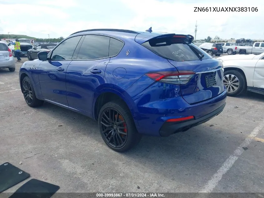 2022 Maserati Levante Gt VIN: ZN661XUAXNX383106 Lot: 39993867