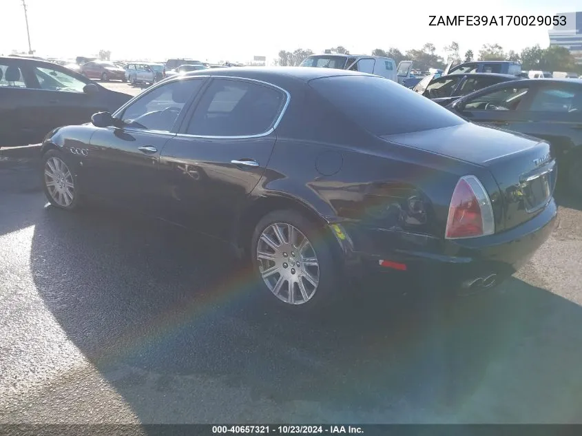 2007 Maserati Quattroporte Base Automatic/Executive Gt Automatic/Sport Gt Automatic VIN: ZAMFE39A170029053 Lot: 40657321