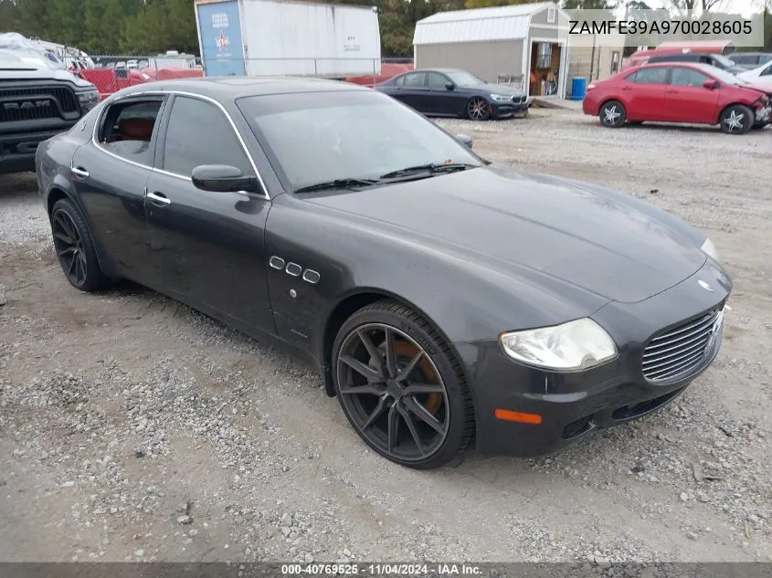 2007 Maserati Quattroporte Base Automatic/Executive Gt Automatic/Sport Gt Automatic VIN: ZAMFE39A970028605 Lot: 40769525