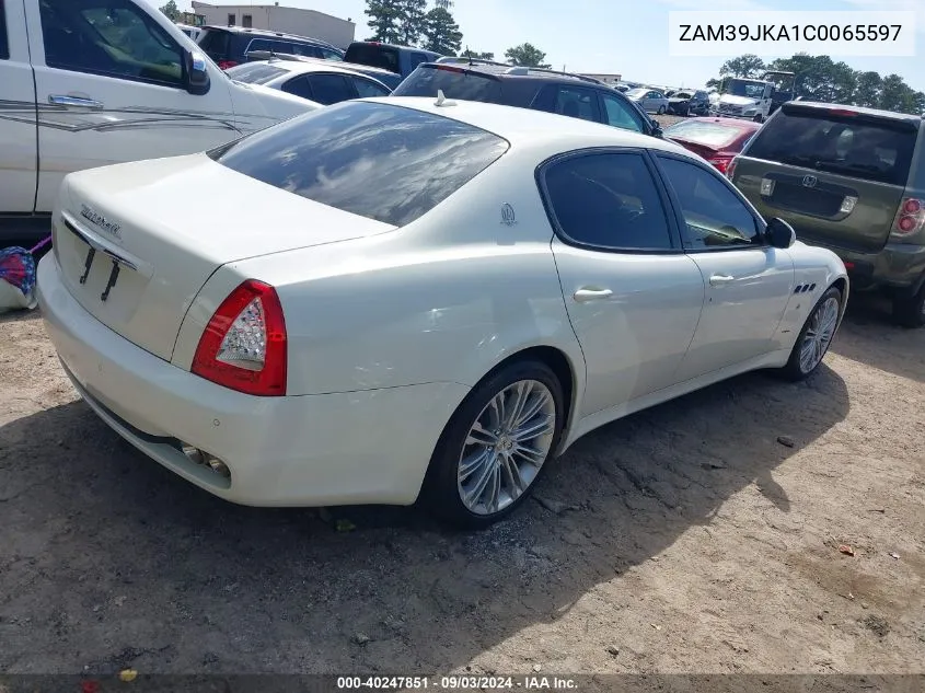 2012 Maserati Quattroporte S VIN: ZAM39JKA1C0065597 Lot: 40247851