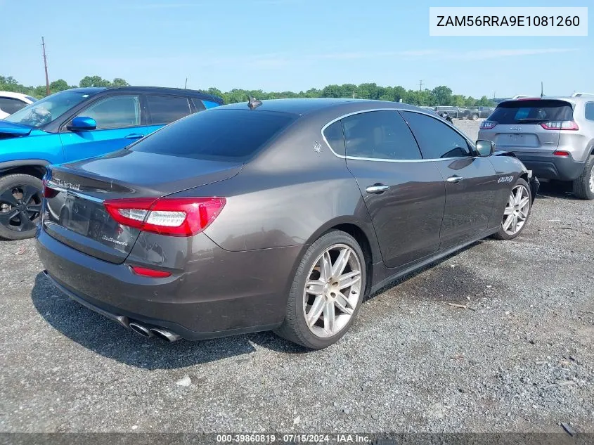 2014 Maserati Quattroporte S Q4 VIN: ZAM56RRA9E1081260 Lot: 39860819