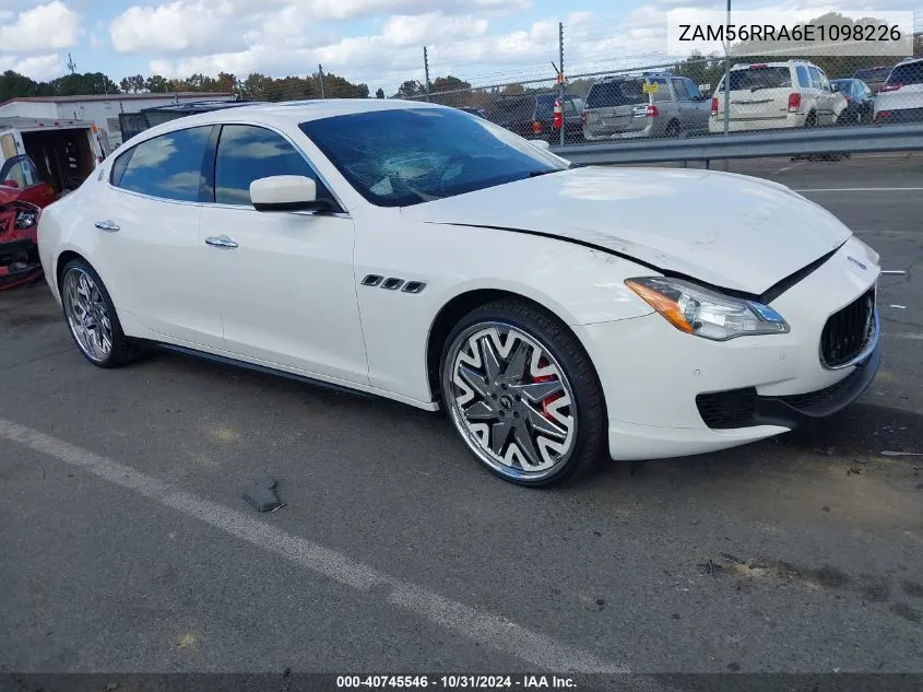 2014 Maserati Quattroporte S Q4 VIN: ZAM56RRA6E1098226 Lot: 40745546