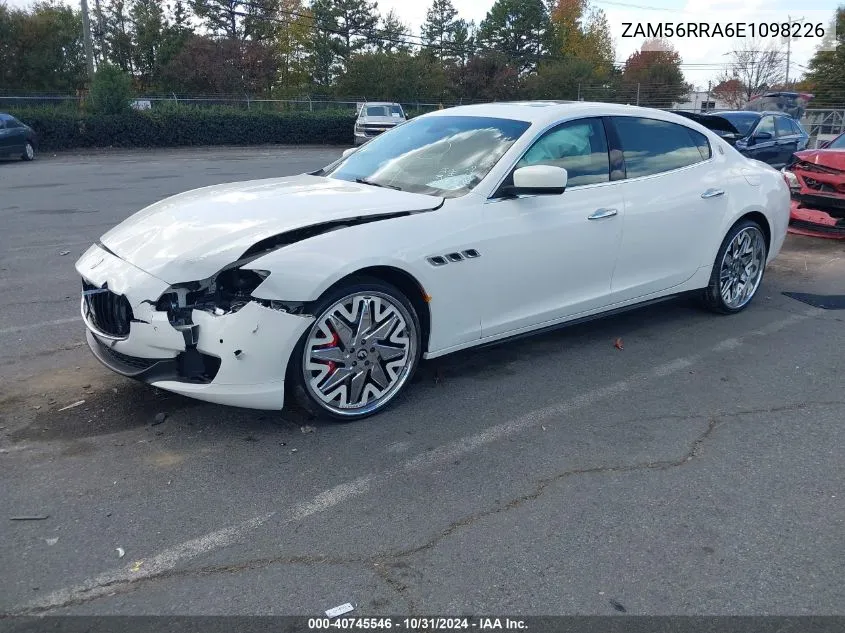 2014 Maserati Quattroporte S Q4 VIN: ZAM56RRA6E1098226 Lot: 40745546