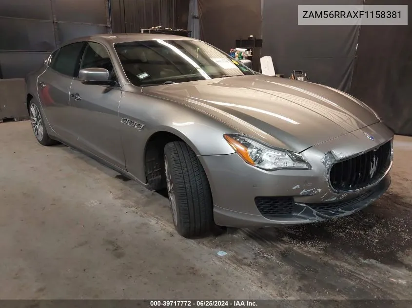 ZAM56RRAXF1158381 2015 Maserati Quattroporte S Q4