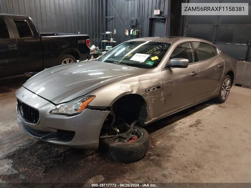 ZAM56RRAXF1158381 2015 Maserati Quattroporte S Q4