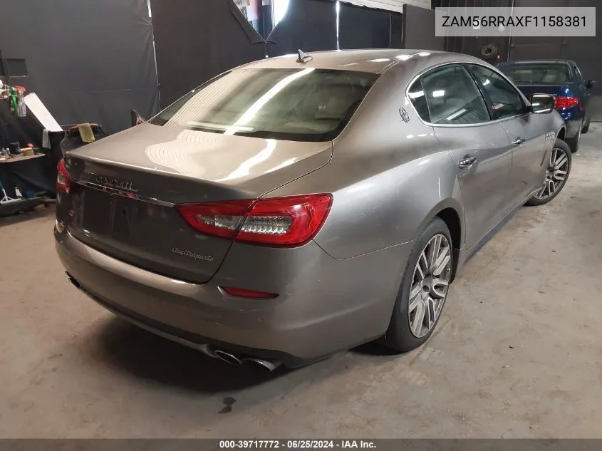 ZAM56RRAXF1158381 2015 Maserati Quattroporte S Q4