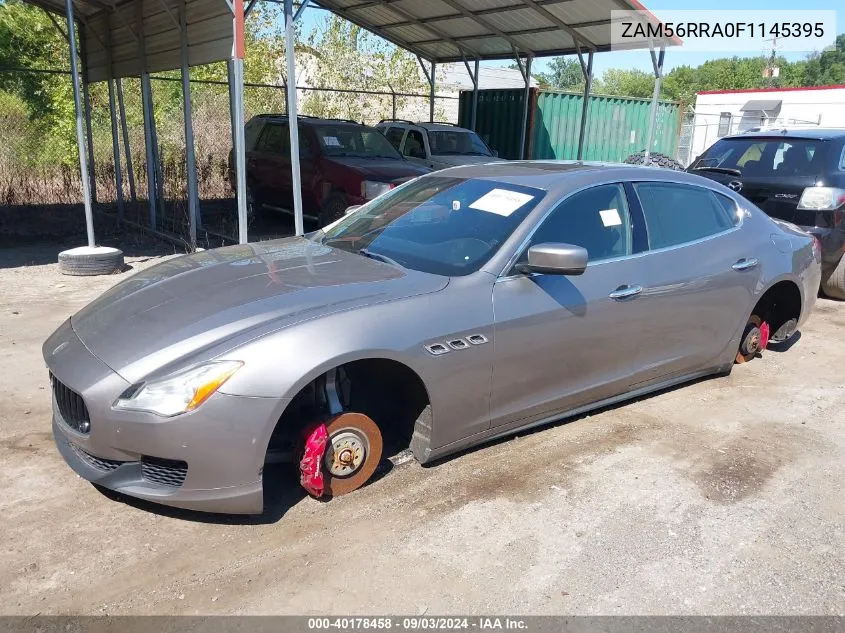 2015 Maserati Quattroporte S Q4 VIN: ZAM56RRA0F1145395 Lot: 40178458