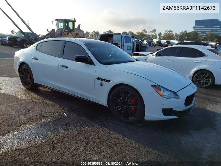 2015 Maserati Quattroporte S Q4 VIN: ZAM56RRA9F1142673 Lot: 40350585