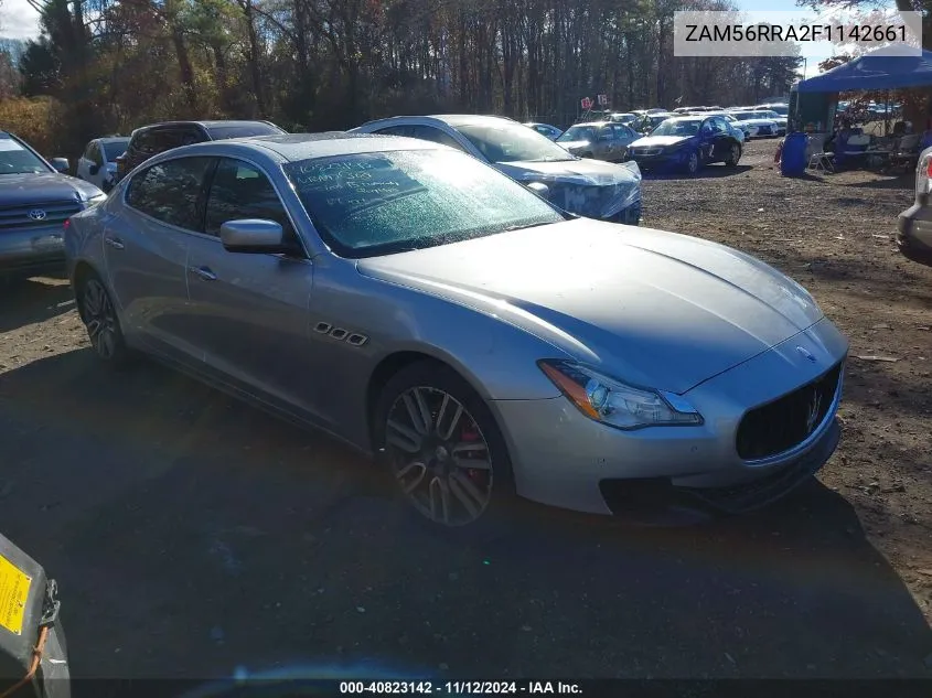 2015 Maserati Quattroporte S Q4 VIN: ZAM56RRA2F1142661 Lot: 40823142