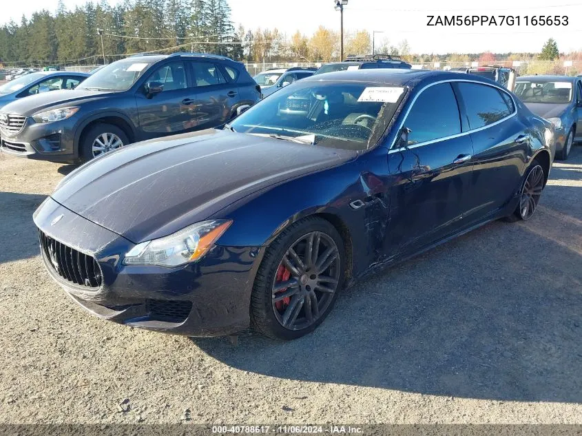 2016 Maserati Quattroporte Gts VIN: ZAM56PPA7G1165653 Lot: 40788617