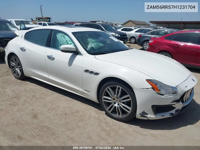 ZAM56RRS7H1231704 2017 Maserati Quattroporte S Q4 Gransport