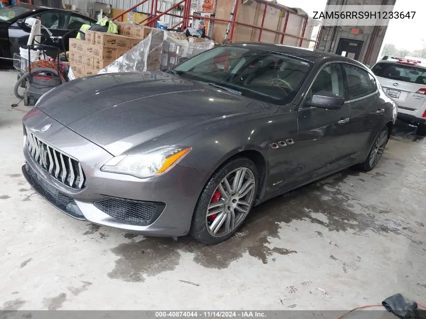 2017 Maserati Quattroporte S Q4 Gransport VIN: ZAM56RRS9H1233647 Lot: 40874044