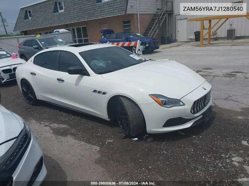 2018 Maserati Quattroporte S Q4 VIN: ZAM56YRA7J1280540 Lot: 39800636