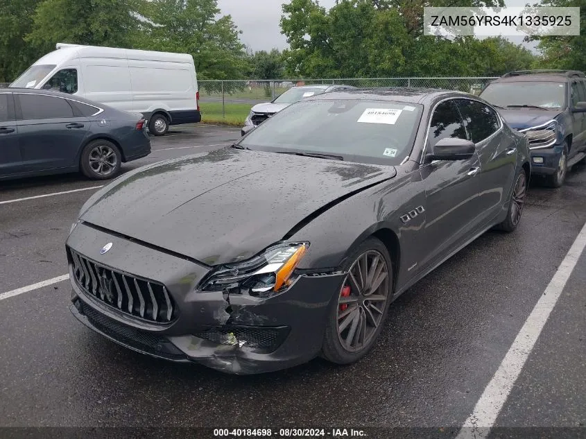 2019 Maserati Quattroporte S Q4 Gransport VIN: ZAM56YRS4K1335925 Lot: 40184698