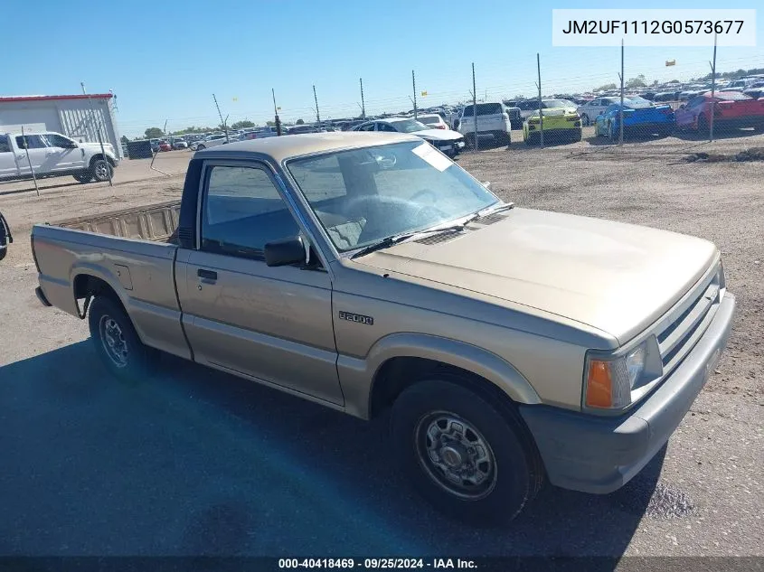 1986 Mazda B2000 VIN: JM2UF1112G0573677 Lot: 40418469