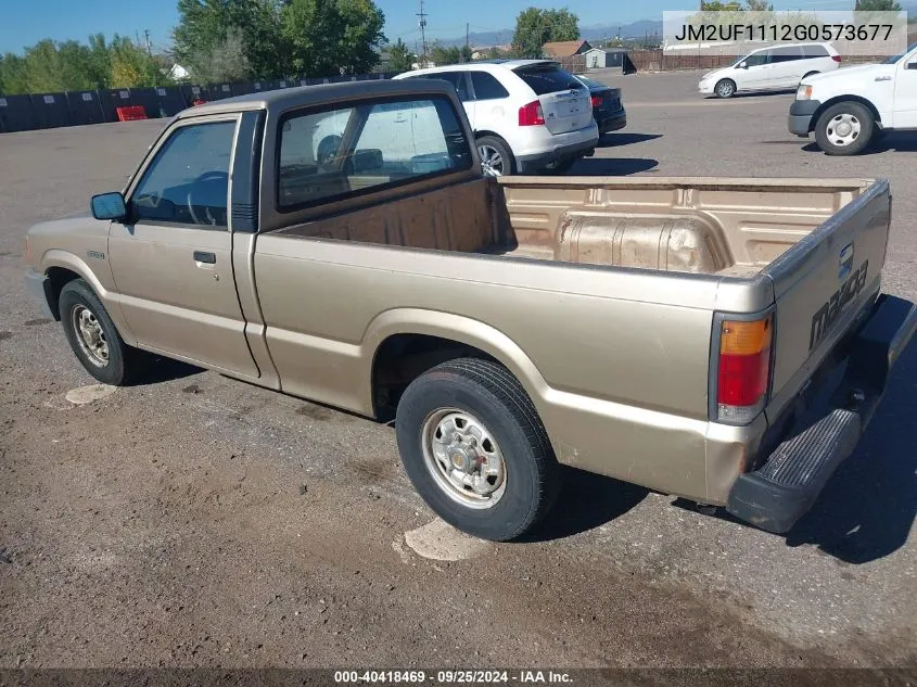 1986 Mazda B2000 VIN: JM2UF1112G0573677 Lot: 40418469