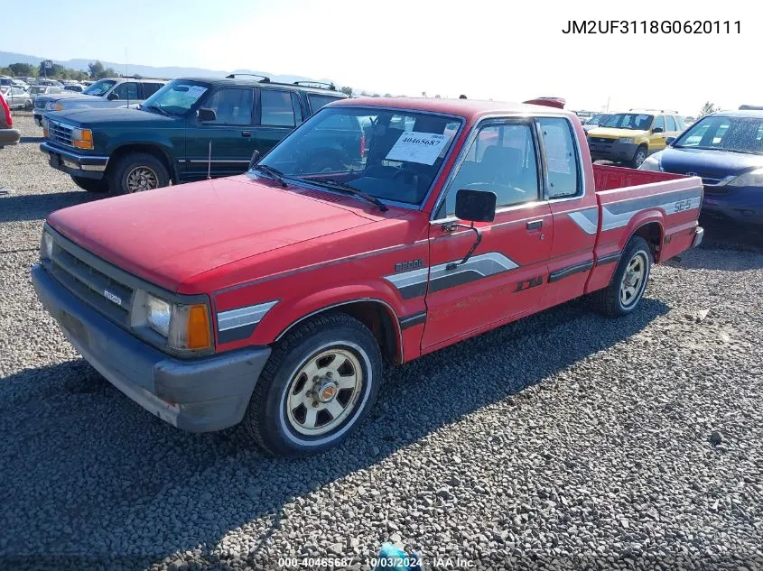 1986 Mazda B2000 Long Bed VIN: JM2UF3118G0620111 Lot: 40465687