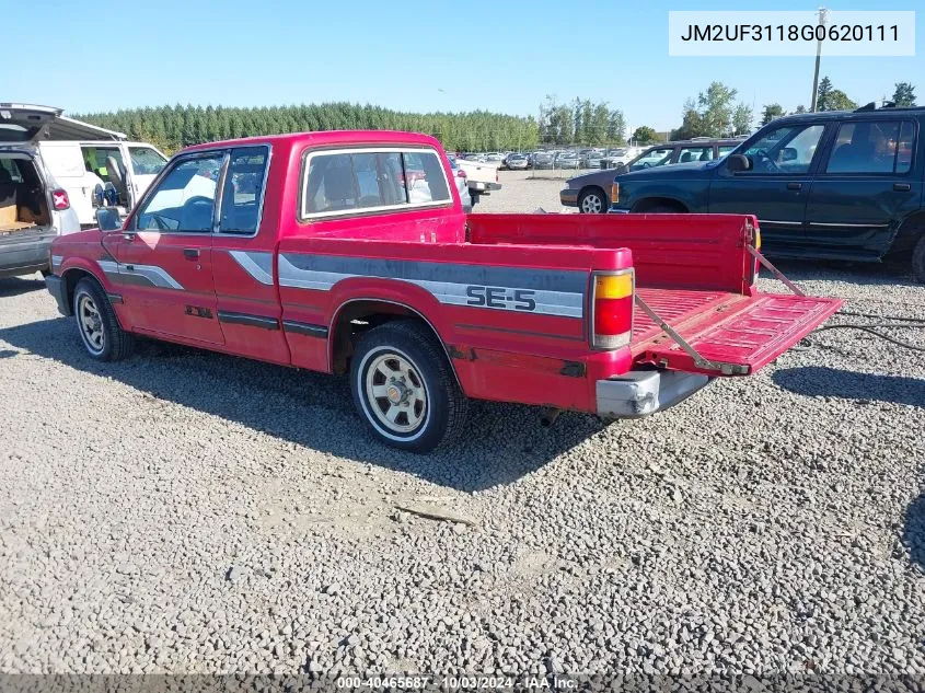 1986 Mazda B2000 Long Bed VIN: JM2UF3118G0620111 Lot: 40465687