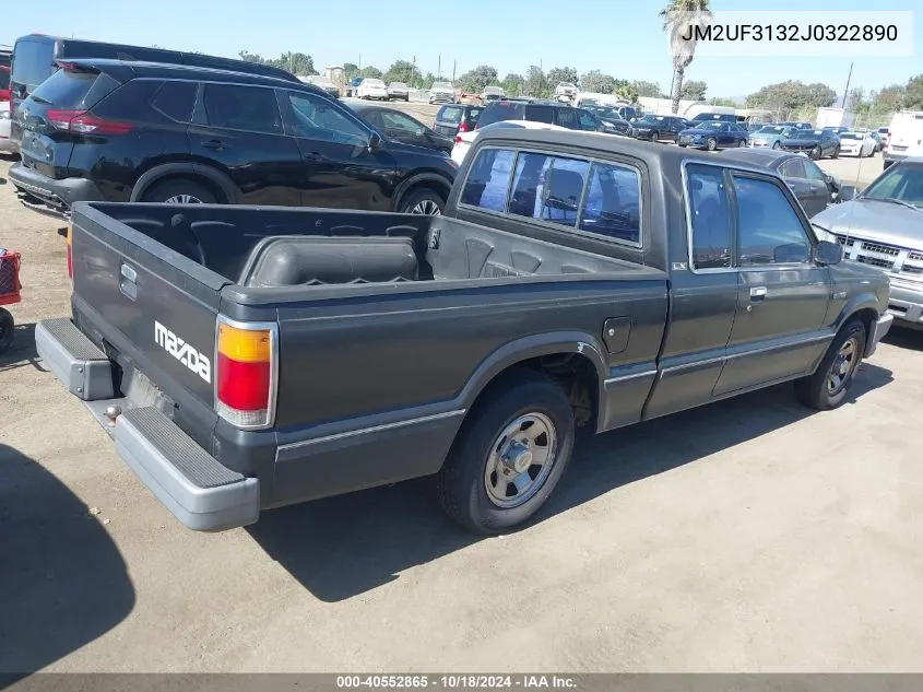 1988 Mazda B2200 Cab Plus VIN: JM2UF3132J0322890 Lot: 40552865