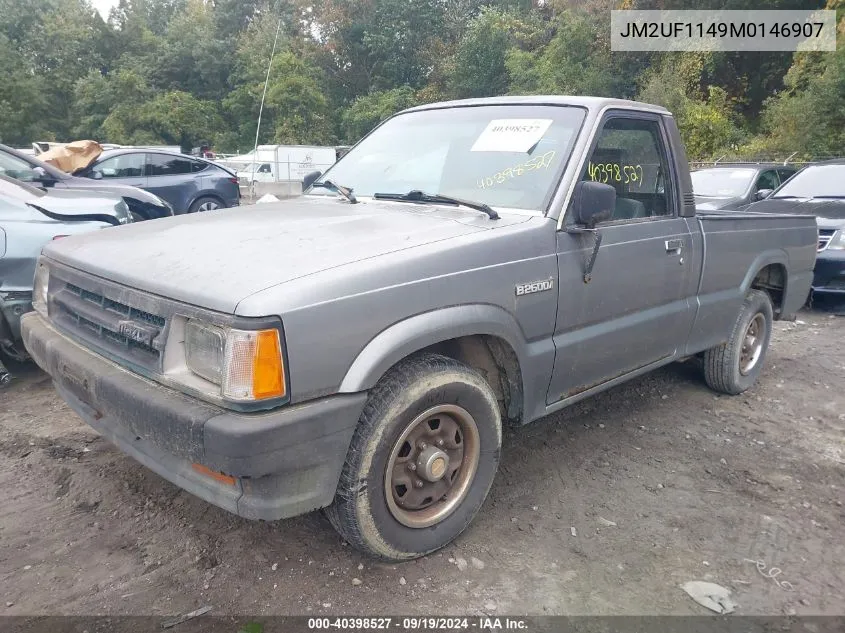 1991 Mazda B2600 Short Body VIN: JM2UF1149M0146907 Lot: 40398527