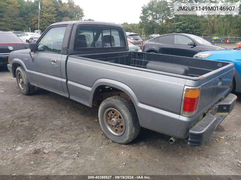 1991 Mazda B2600 Short Body VIN: JM2UF1149M0146907 Lot: 40398527