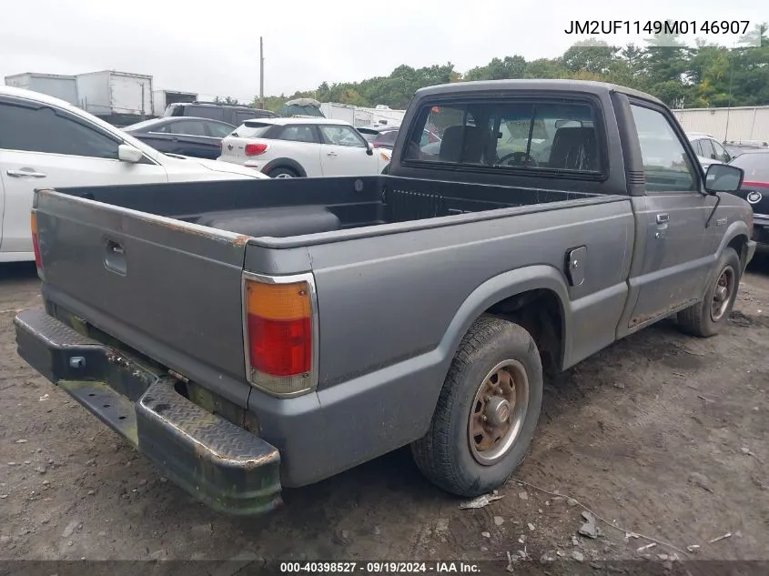 1991 Mazda B2600 Short Body VIN: JM2UF1149M0146907 Lot: 40398527