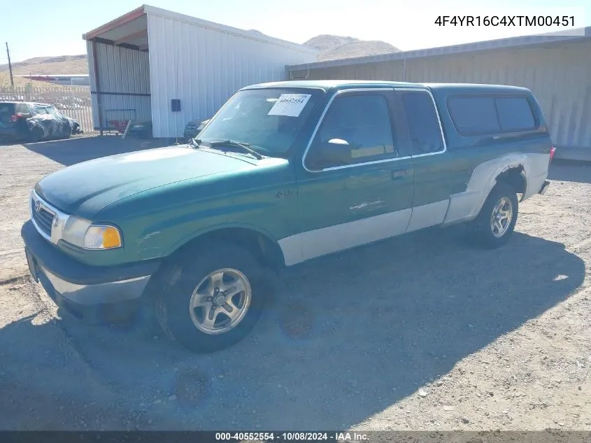 1999 Mazda B2500 Se VIN: 4F4YR16C4XTM00451 Lot: 40552554