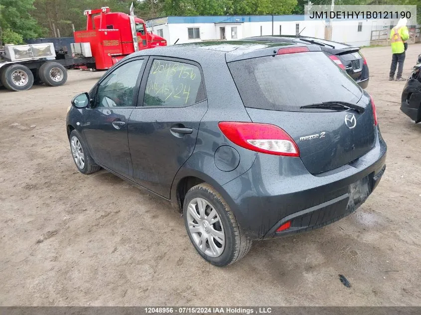 2011 Mazda Mazda2 VIN: JM1DE1HY1B0121190 Lot: 12048956